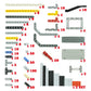 Pasacho 582pcs Technical Parts and Pieces Beams Axles Connectors Bricks Sets, Compatible with Technical, Chassis Frame Liftarm and Pins Building