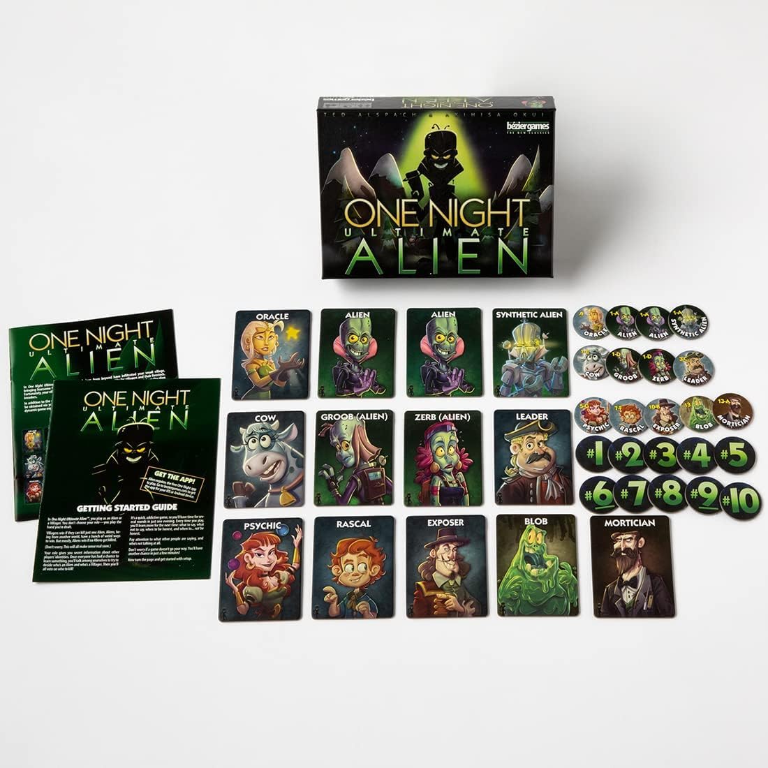 Bezier Games One Night Ultimate Alien, Fun Party Game for Large Groups