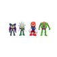 DC X Sonic Collectable 2.5 Inch Scale Action Figures Knuckles Silver Rouge Dr. Eggman Featuring Multiple Points of Articulation for Action-Packed