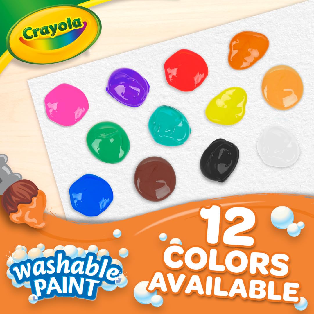 Crayola Washable Red Paint, 1 Gallon Size, Painting Supplies in Bulk
