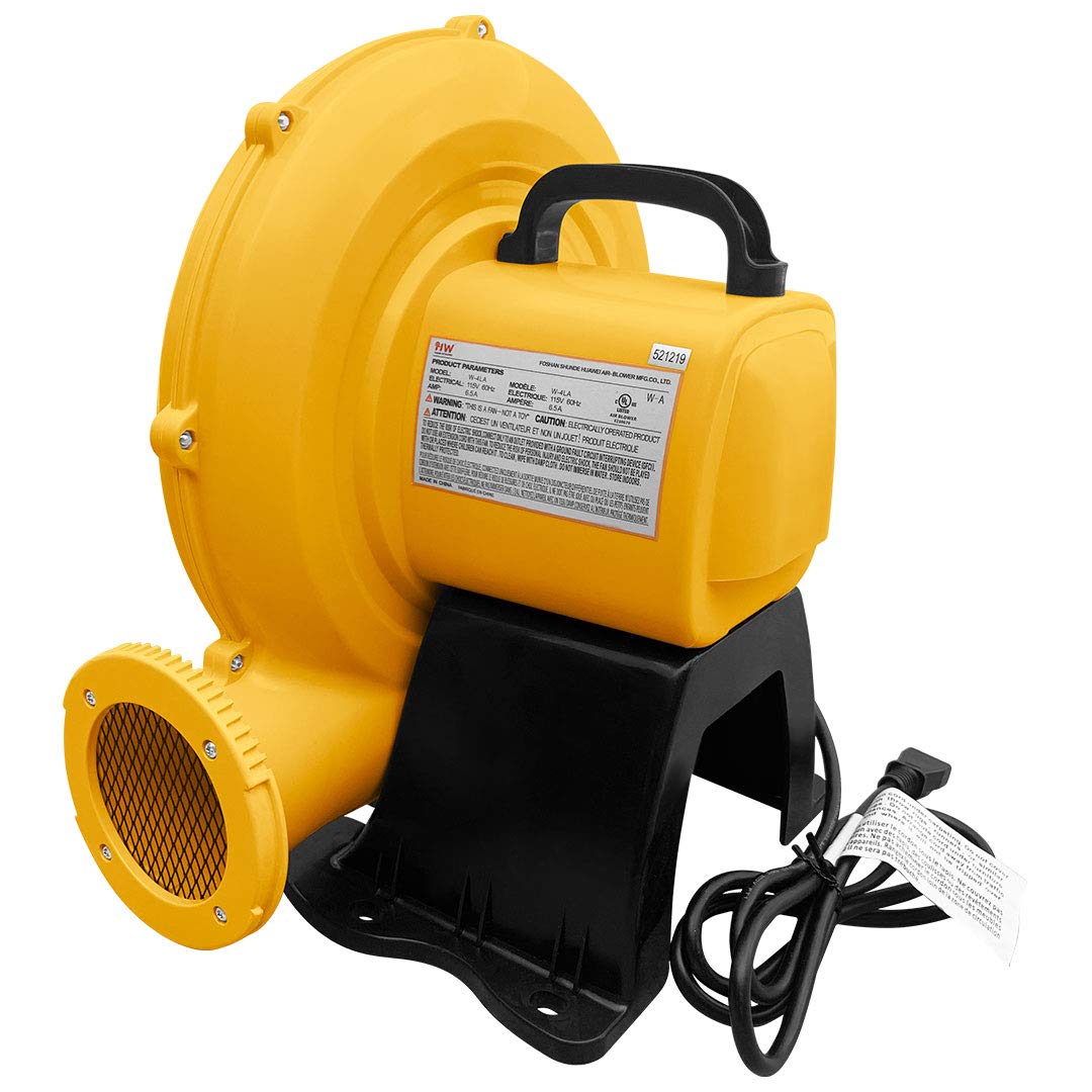 REH 0.75HP 750W Bounce House Blower Fan for Inflatable Bouncy Castles, Compact 6.5 Amp Air Blower Fan for Bouncy House for Kids