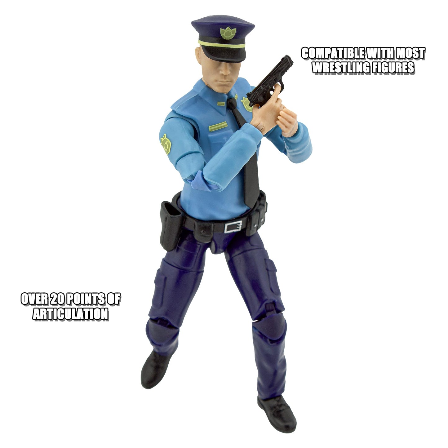 Figures Toy Company Ultimate 6.5 Inch Police Officer Figure with Deluxe Articulation