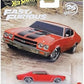Hot Wheels Premium Fast & Furious 25th Anniversary Die-Cast Cars, Set of 4, Custom Chevy, Chevelle, Honda Del Sol, Lamborgini Aventador,1:64 Scale