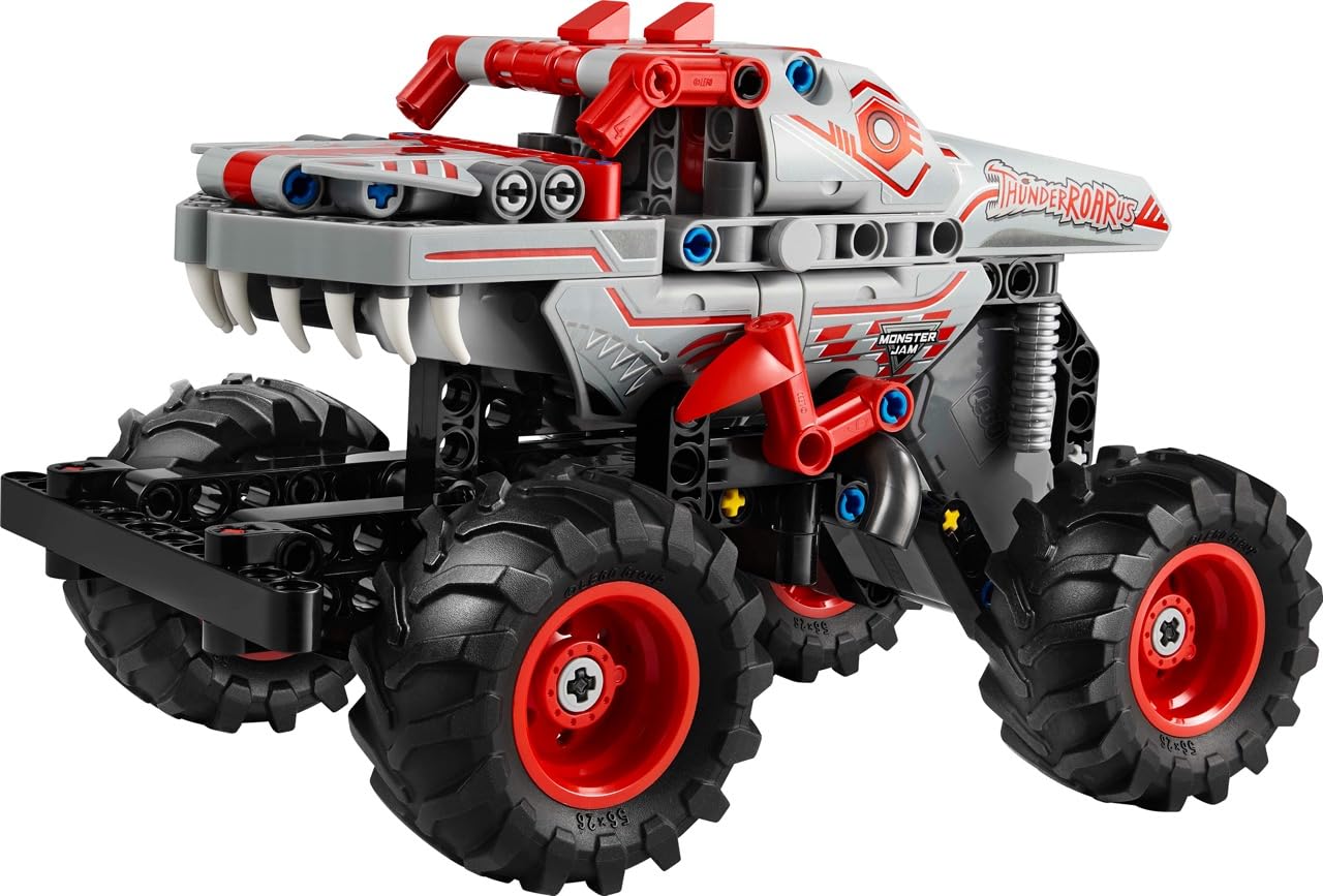 LEGO Technic Monster Jam ThunderROARus Pull-Back Monster Truck Toy - Building Toy for Kids, Boys and Girls, Ages 7+ - Creative Gift Idea for Lovers
