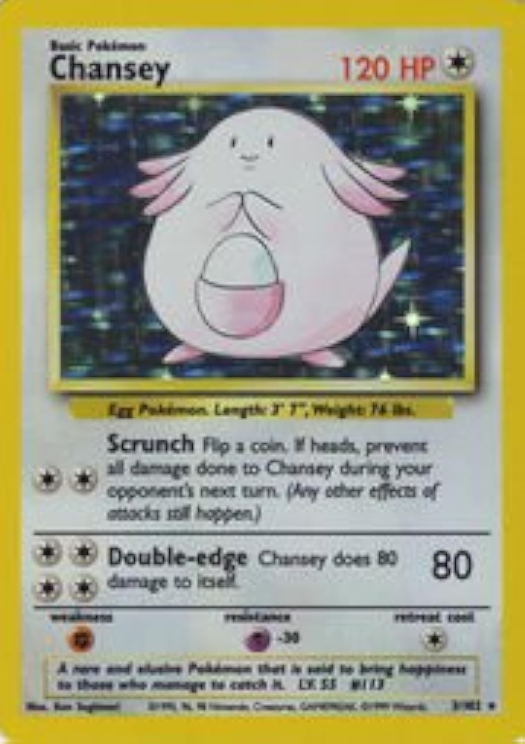 Pokemon - Chansey (3/102) - Base Set - Holo