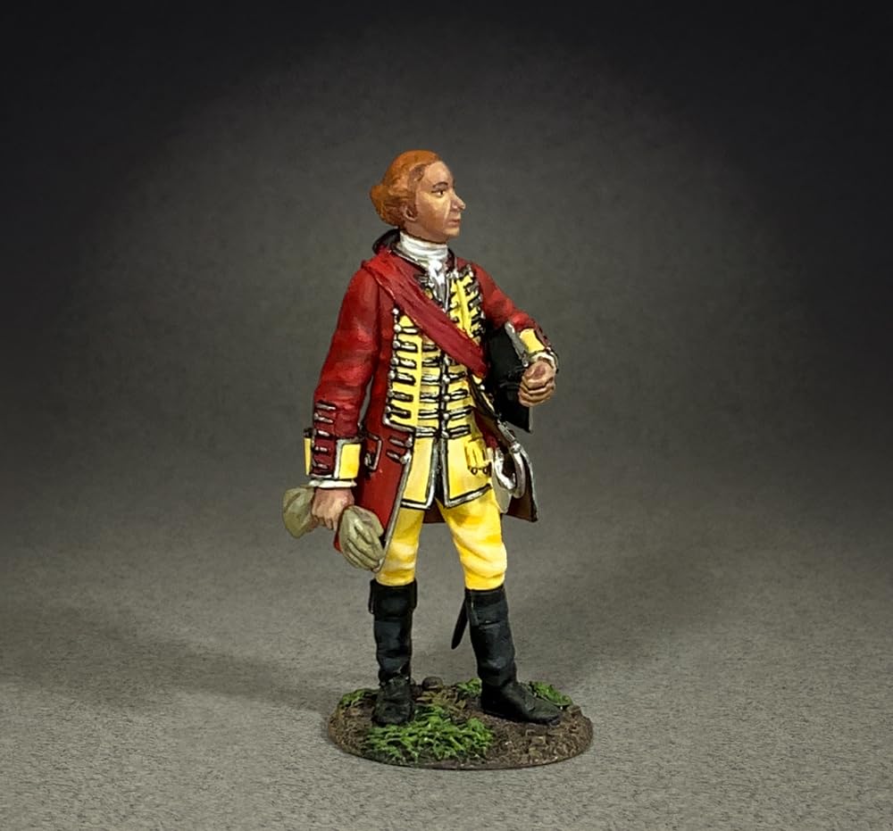 W. Britain Museum Collection 10134 British General James Wolfe 1:30 Scale Metal (Approximately 2.5 INCHES Tall)…