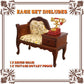 1/12 Scale Dollhouse Furniture Miniature Accessories Vintage Wooden Sofa