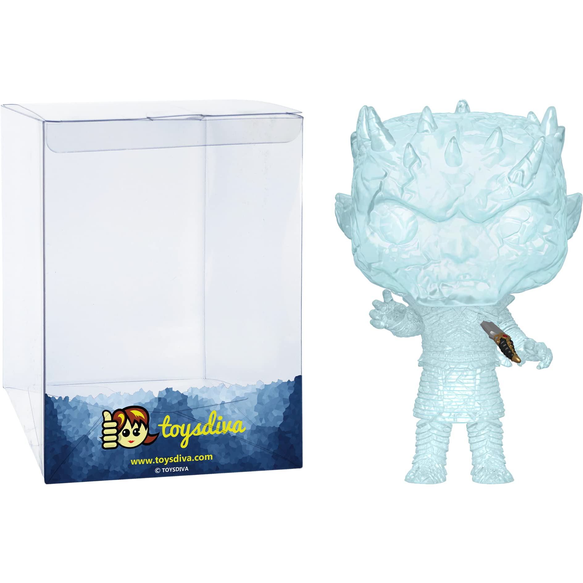 Funko Night King: P o p ! Vinyl Figurine Bundle with 1 Compatible 'ToysDiva' Graphic Protector (084-44823 - B)