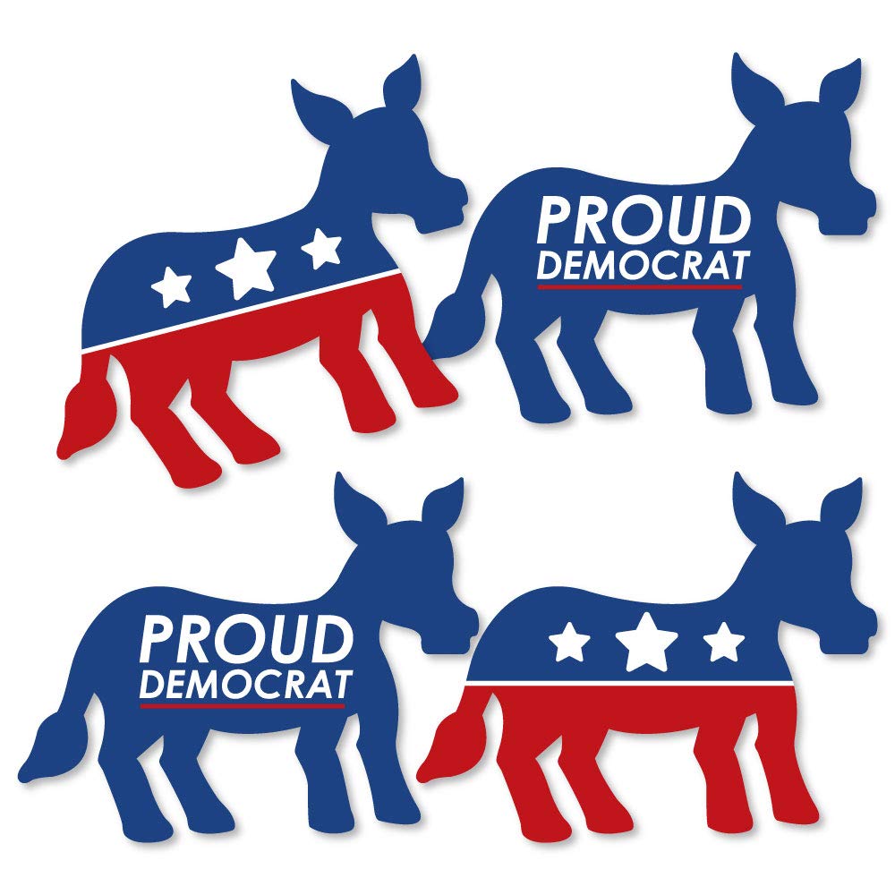 Big Dot of Happiness Democrat Election - Donkey Decorations DIY Democratic Political Party Essentials - Set of 20