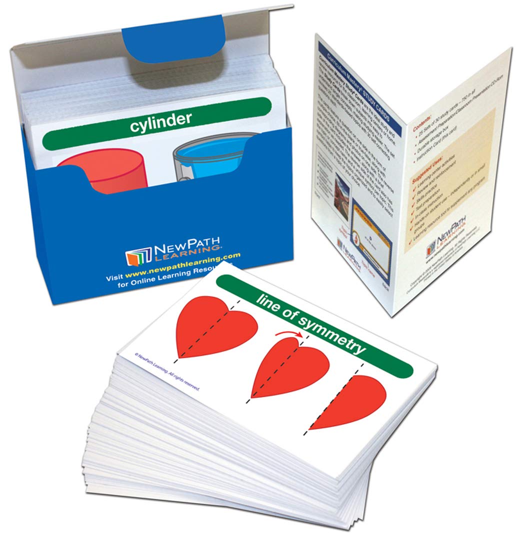 Newpath Math Vocabulary Cards, Grades 1 to 2