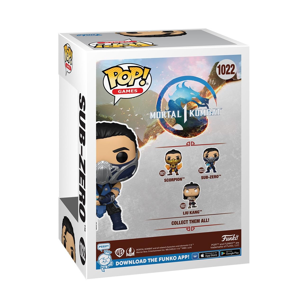 Funko POP Games: Mortal Kombat 1 - Sub-Zero - Sub Zero - Mortal Kombat Game Franchise - Collectable Vinyl Figure - Gift Idea - Official Merchandise