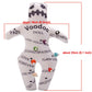 GRACEART 9 inch Voodoo Doll Revenge Spell with 7 pcs Skull Pins (Style-A)
