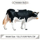 FLORMOON Holstein Bull Figurines Realistic Animal Figure Early Educational Toys Science Project Christmas Birthday Gift for Kids