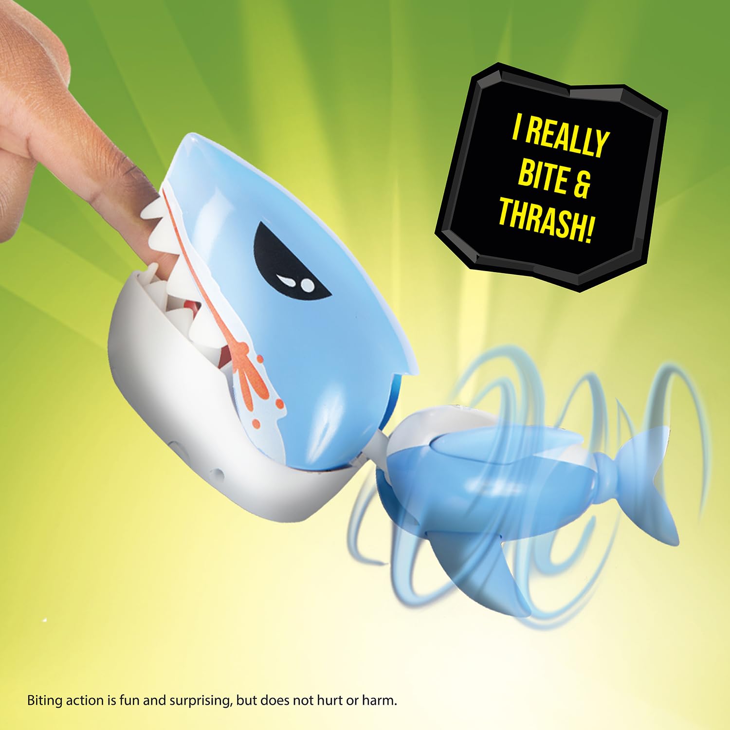 Untamed Bite Club Shark, Typhoon (Blue), Biting Creature, Prank Toy (Ages 5+)
