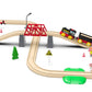 Battery Operated Locomotive Train, Magnetic Trains Toy for Wooden Tracks, Motorized Train Compatible with Thomas, Brio, Chuggington, Melissa & Doug