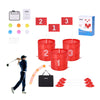 VEVOR Backyard Golf Game, 3 Hole Golf Course, Golf Game Practice Games, Golf Chipping Game for Family, Adults and Kids, Portable Outdoor Yard Golf