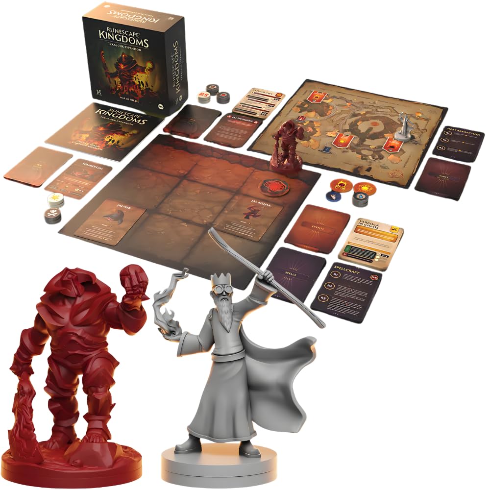 Steamforged Games, RuneScape Kingdoms The Board Game Bundle: King Black Dragon, Kalphite Queen, TzKal-Zuk, Culinaromancer, and RuneScape Expansion (5