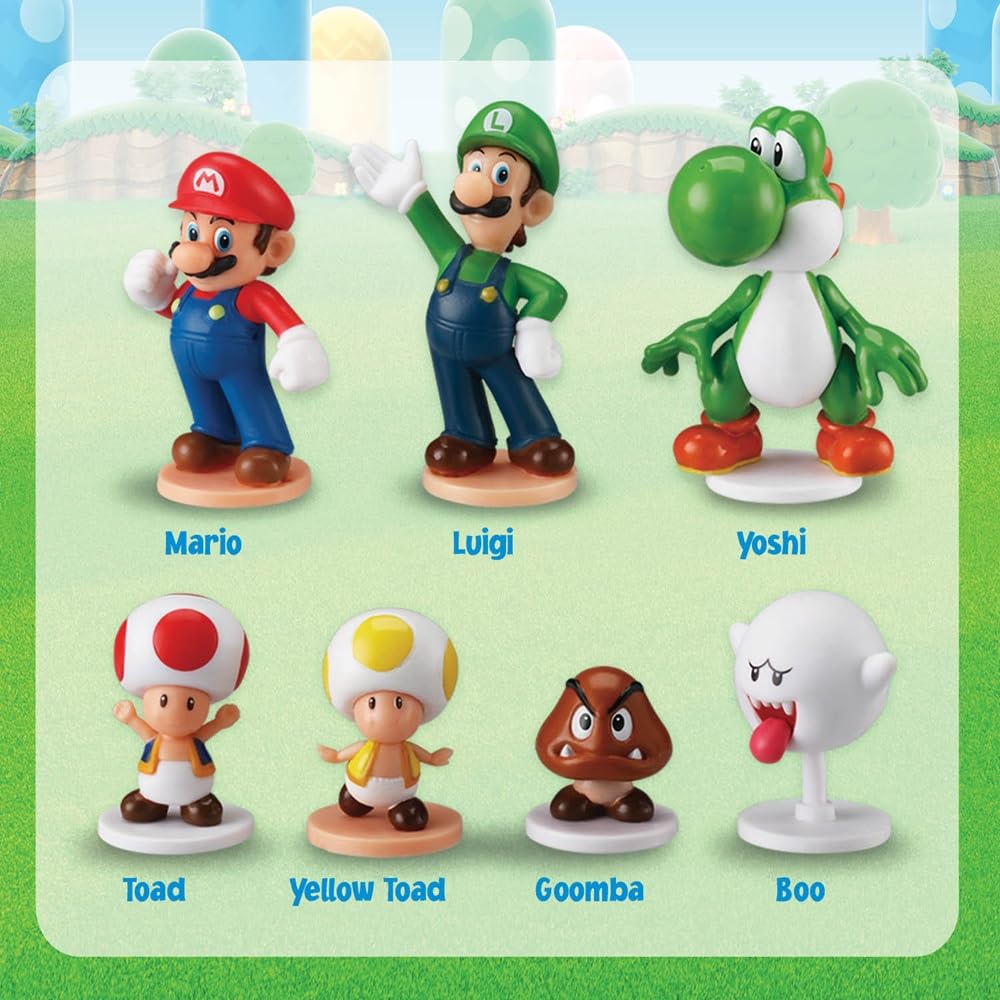 EPOCH Games - Super Mario Blow Up Shaky Tower Tabletop Game - Kids Family Board Game for Multiplayer Game Night, Ages 4+