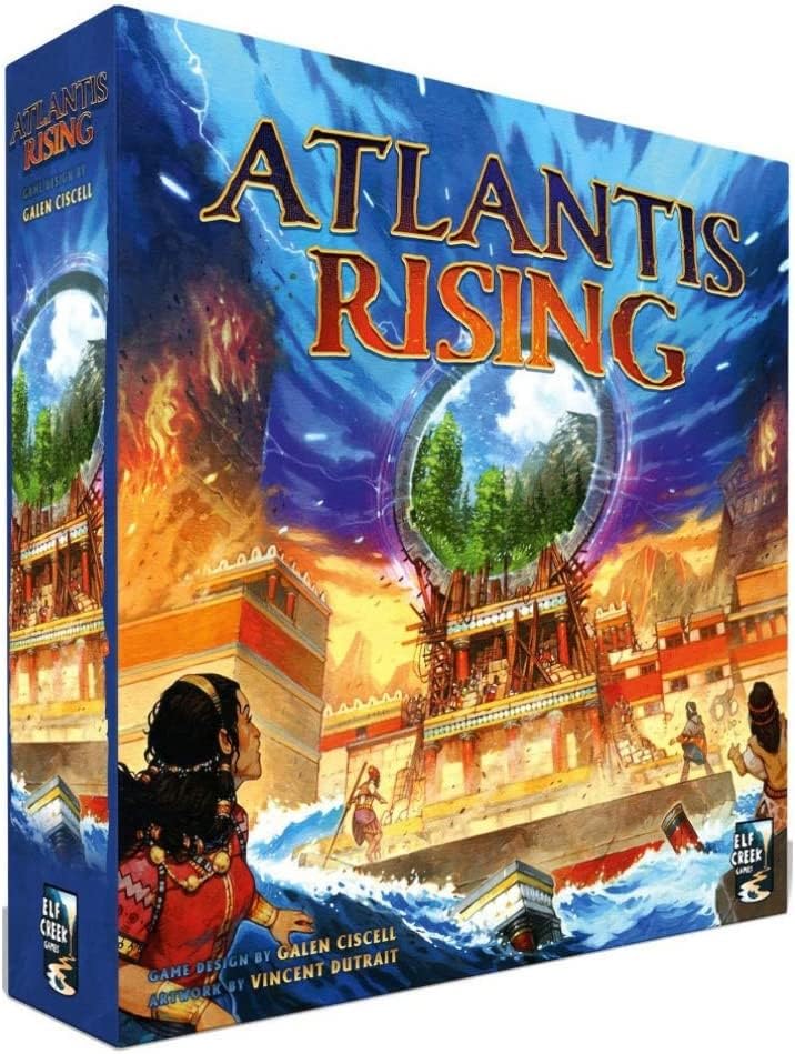 Atlantis Rising (2nd Edition) Standard Edition - Cooperative Worker Placement Board Game for 1-7 Players, 60-120 Minutes Gameplay, Strategy Game