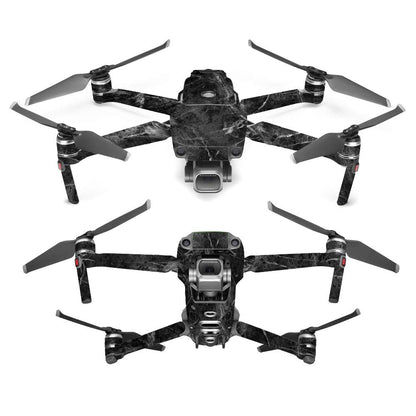 MightySkins Skin Compatible with DJI Mavic 2 Pro or Zoom - Black Marble | Protective, Durable, and Unique Vinyl Decal wrap Cover | Easy to Apply
