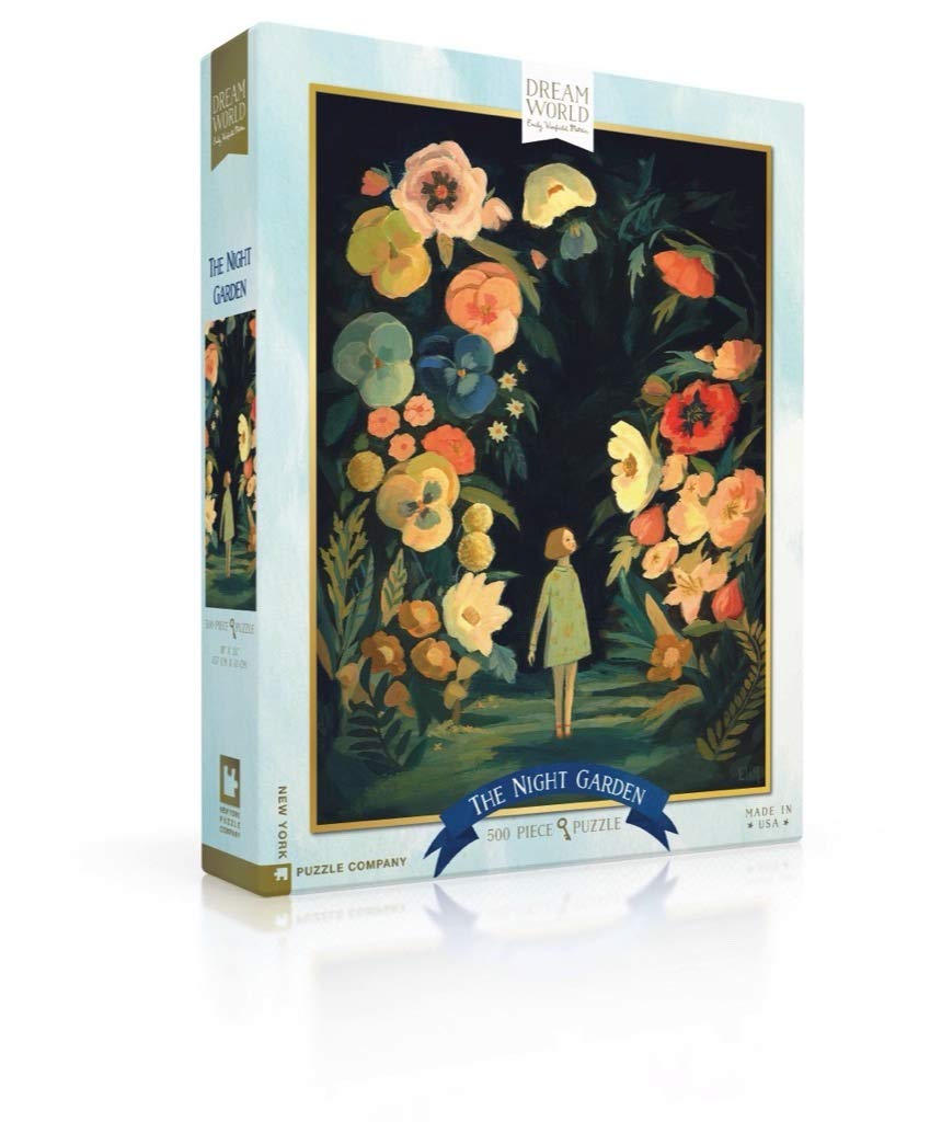 New York Puzzle Company - Dream World The Night Garden - 500 Piece Jigsaw Puzzle for Adults by Emily Winfield Martin
