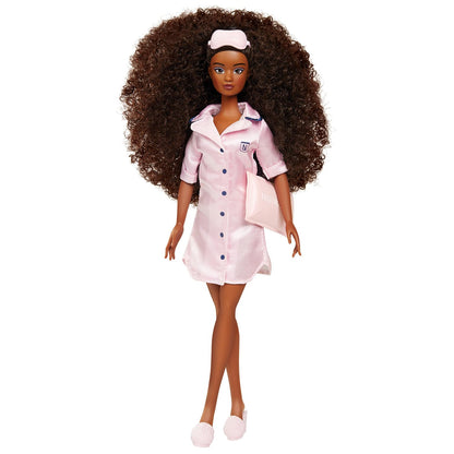 Naturalistas Fashion Pack Night Routine 6-Piece Outfit and Accessories Set for 11.5-Inch Tall Naturalistas Dolls, Designed and Developed by Purpose