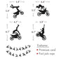 Motorcycle Theme Banner Garland, Motorcycle Party Decorations