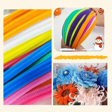 200pcs Pipe Cleaners, Glitter Royal Blue Pipe Cleaners Craft Supplies,Thick Chenille Stems Fuzzy Wire Sticks Holiday Decorations and School Supplies