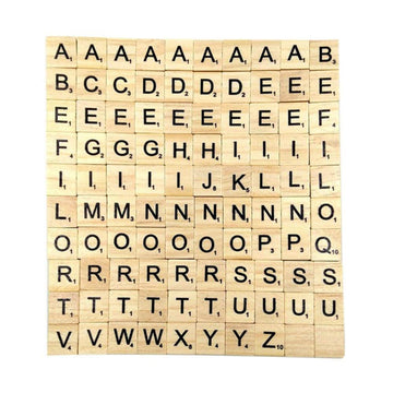 1000PCS scrabble letters for crafts - DIY wood gift decoration - making alphabet coasters and scrabble crossword game wood letter tiles/wooden