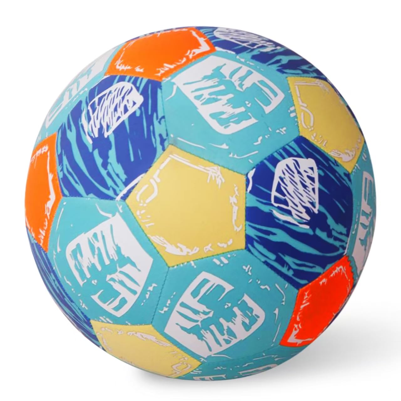 Chastep Beach Ball Size 5 for Pool and Water Play Waterproof Beach Soccer Ball with Neoprene Cover, Soft and Safe for All Ages, Outdoor and Indoor