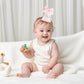 Kaniwati Pink Bow 1st Birthday Hat, Bow Girl 1st Birthday Hat, Pink Themed Decoration, Baby Girl Party Hat, Cake Smash Outfit(CXMZ-ONE-HDJ)