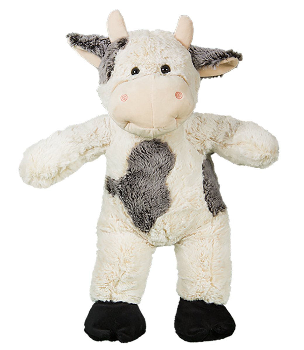 Stuffems Toy Shop Make Your Own Stuffed Animal 16" "Bessie Mae Moo-cho the Cow - No Sew - Kit with Cute Backpack!