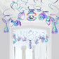 30 Pcs Mermaid Hanging Swirl - Mermaid Party Decorations, Mermaids Parties Supplies for Girls, Ocean Ceiling Streamers for Mermaids Party Favors, Baby