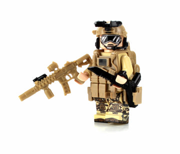 Battle Brick 1.6 Inches Tall Seal Team Six Commando Custom 1 Special Operations Collectible Minifigure in The USA | Genuine Military Minifig | Great