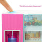 Barbie Doll, 11.5-in Blonde, and Furniture Set, Refrigerator with Working Water Dispenser and Three Kitchen Accessories, Gift for 3 to 7 Year Olds