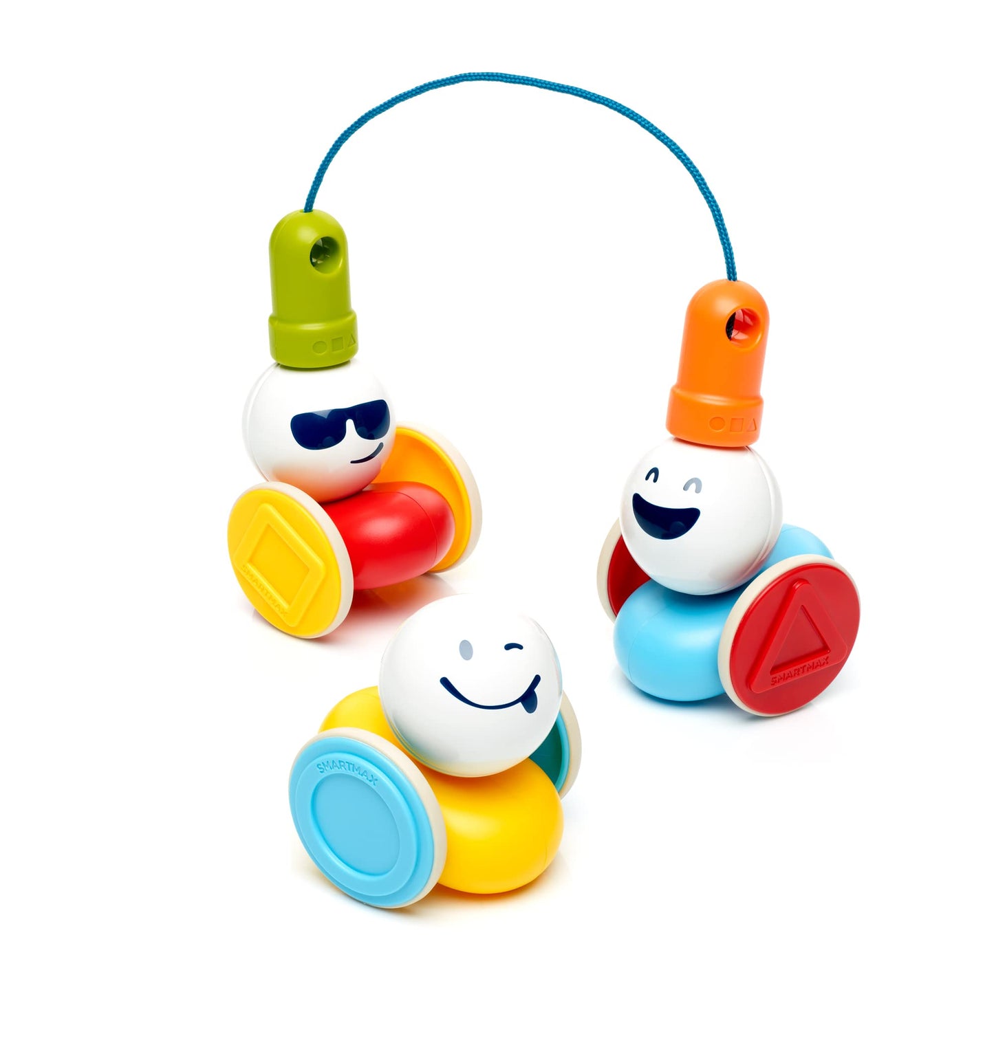 SmartMax My First Wobbly Cars Magnetic Building Toy STEM Learning Set Ages 1-5
