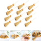 5Pcs Miniature Brooms with Straw Broomsticks - 1:12 Scale Dollhouse Accessories for Halloween Party Decor, Handmade Style Witch Broomstick Cosplay