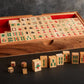 Verve CULTURE Thai Crafted Mahjong Set Handcrafted Wooden Tiles | Chinese Mahjong Set
