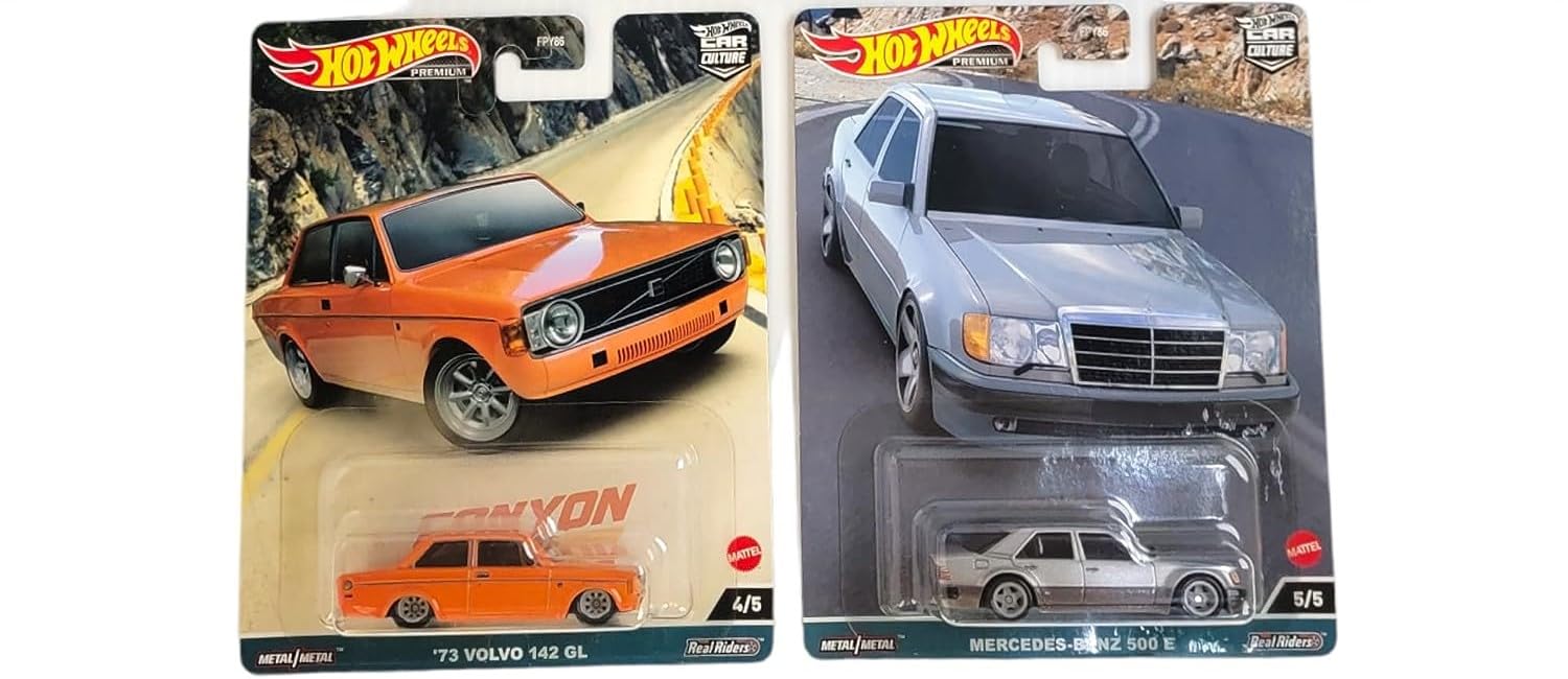 Hot Wheels Car Culture 2023 Canyon Warriors Complete 5?Pack (FPY86-959C) | BMW M5, Ford Sierra Cosworth, Porsche 944 Turbo, Volvo 142 GL