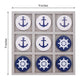 Nautical Beach Decor Tic Tac Toe Wooden Game Set for Families, Boat Lovers