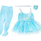 American Fashion World Blue Ballerina 4pc Set for 18-Inch Dolls | Premium Quality & Trendy Design | Doll Clothes