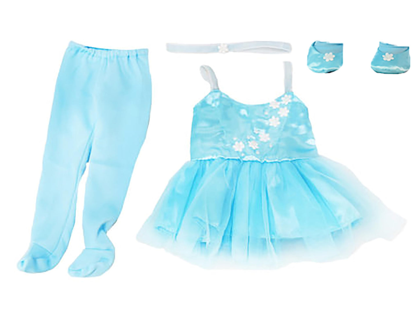 American Fashion World Blue Ballerina 4pc Set for 18-Inch Dolls | Premium Quality & Trendy Design | Doll Clothes