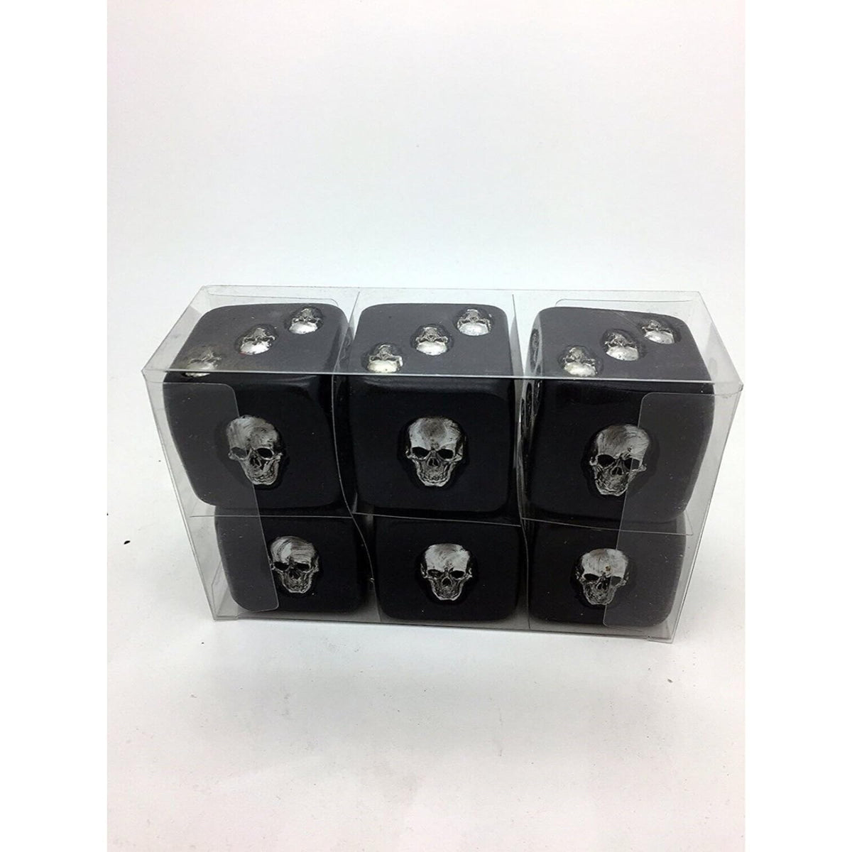 Pacific Giftware Decorative Black Skull Dice of Death 1.5 Inches Each Set of 6