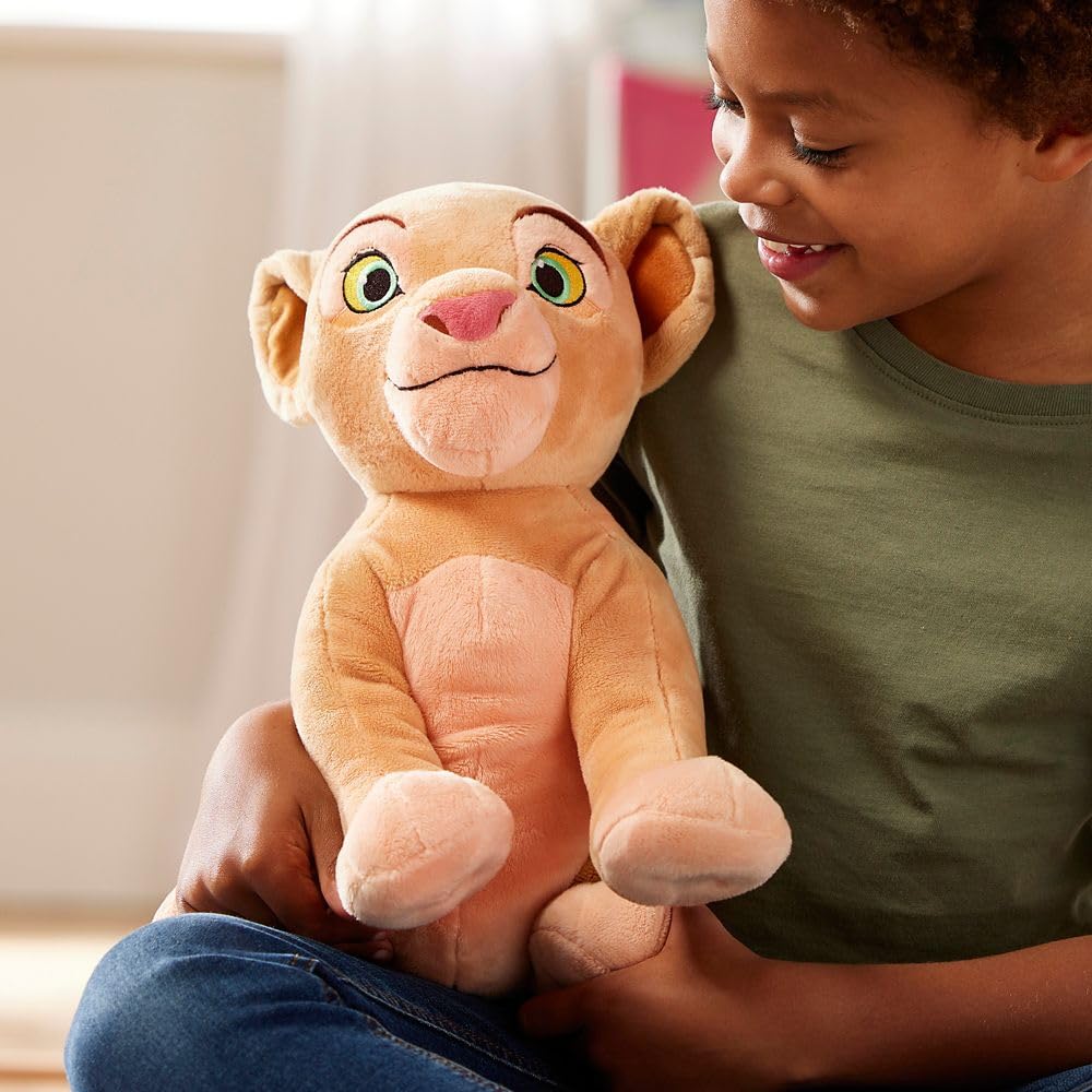 Disney Store Official Nala Medium Soft Toy for Kids, Cuddly Character with Fuzzy Texture and Embroidered Details, Furry Tail Tuft, Disney Plushy