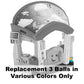Mattel Replacement 3 Balls for Fisher-Price Laugh & Learn Smart Learning Home - FJP89 ~ Colors May Vary
