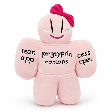 GUUZOGG 9.8 Inch Pr3typriincess Plush Toy, c00lkidd Skin Plushies, Stuffed Figure Pillow for Home Decor, Collectible Gift for Video Game Fans Kids