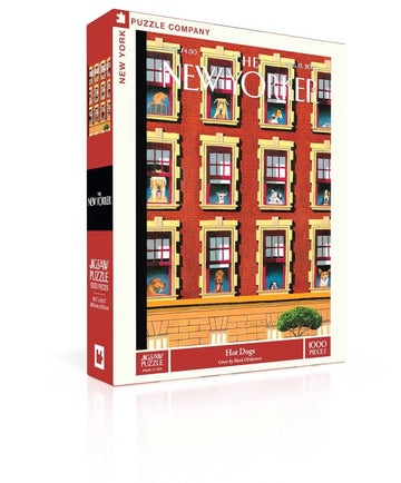 New York Puzzle Company - New Yorker Hot Dogs - 1000 Piece Jigsaw Puzzle for Family Game Nights by Mark Ulriksen