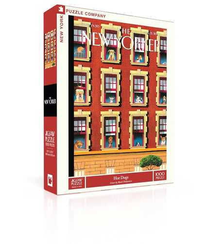 New York Puzzle Company - New Yorker Hot Dogs - 1000 Piece Jigsaw Puzzle for Family Game Nights by Mark Ulriksen