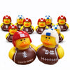 GIFTEXPRESS 24 Pack Football Rubber Duckies, 2 Inch Mini Sports Theme Ducks with Helmets, Assorted Styles, Touchdown Bath Toys for Game Day, Football