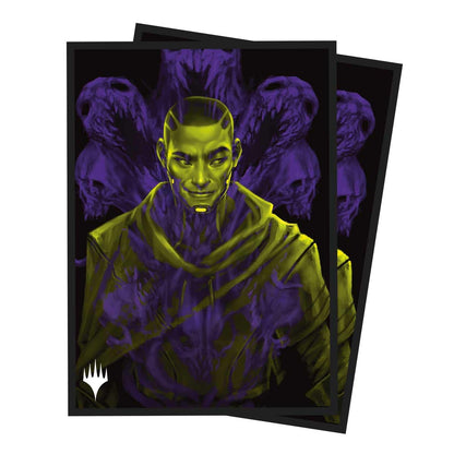 Ultra Pro - Duskmourn 100ct Deck Protector Sleeves for MTG - Features Artwork of Kaito, Bane of Nightmares